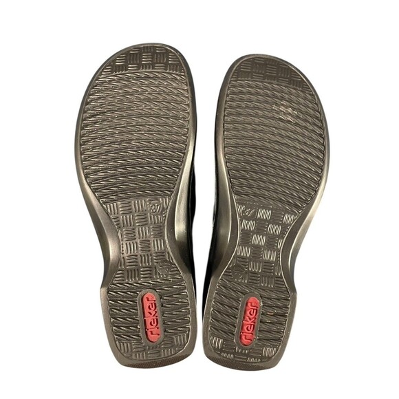 Rieker Antistress Black Leather Elastic Side Women’s Shoes Size EU 37 Work Shoe - Picture 8 of 10